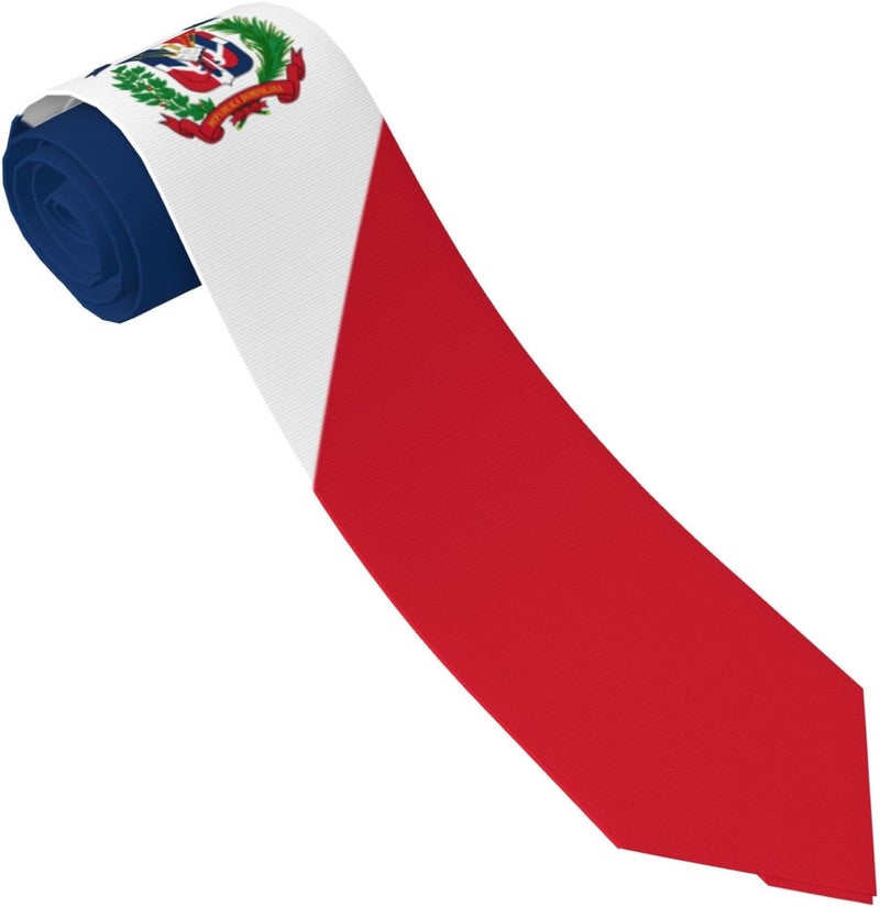 AKMCBSH National Flags Tie Comfortable Soft Novelty Necktie Unisex for Weddings Party Birthday Gift - Image 1